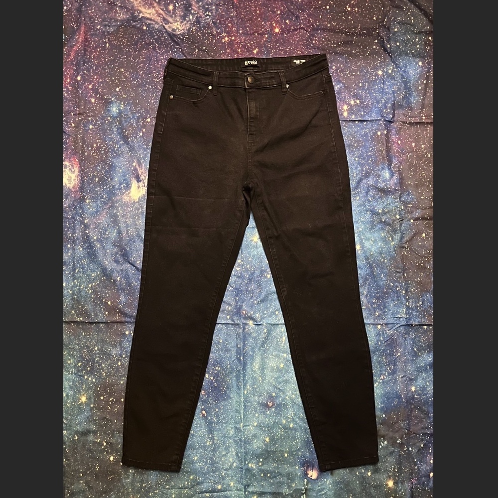 Buffalo David Bitton Mollie Black Hi Rise Stretch Skinny Jeans 10/30